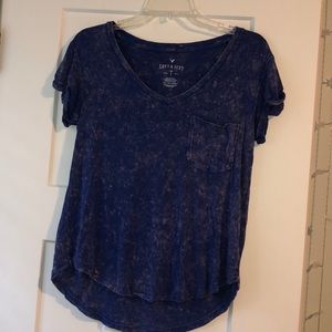 pink and purple american eagle shirt